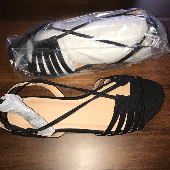 LOFT Strappy Detail Sandal Black BNIB Sz 10 & 10.5 - Picture 4 of 8